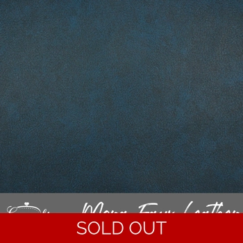 Mora Faux Leather - Marine Blue